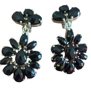 Vintage Sterling / Onyx earrings